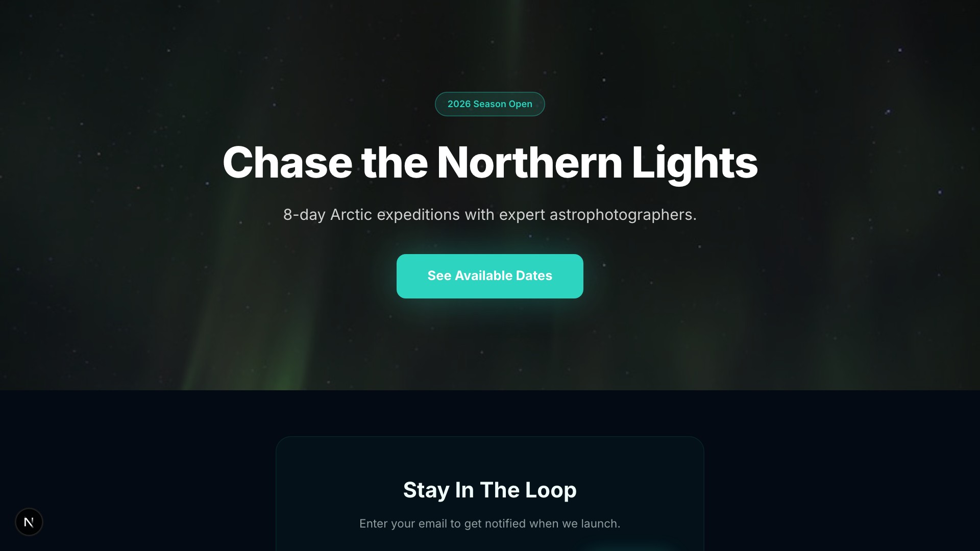 Borealis — Northern Lights Tour template preview