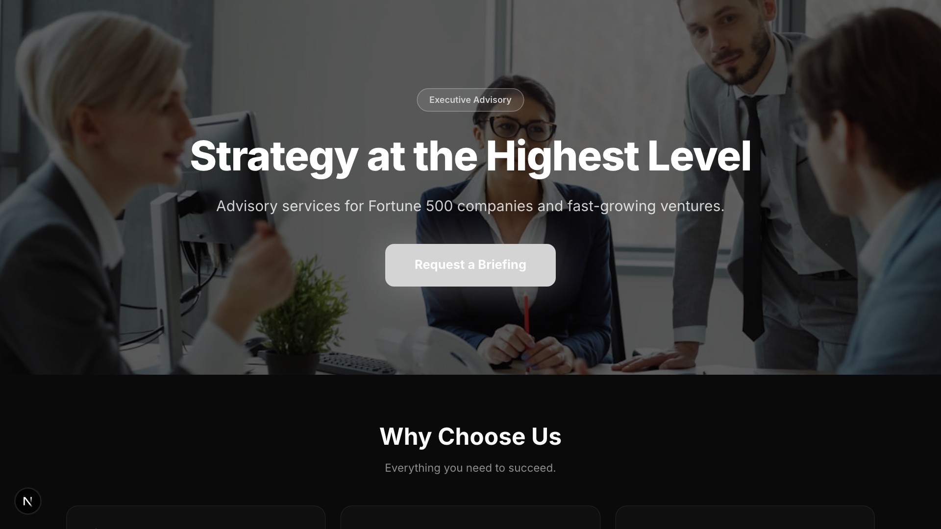 Summit — Executive Consulting template preview