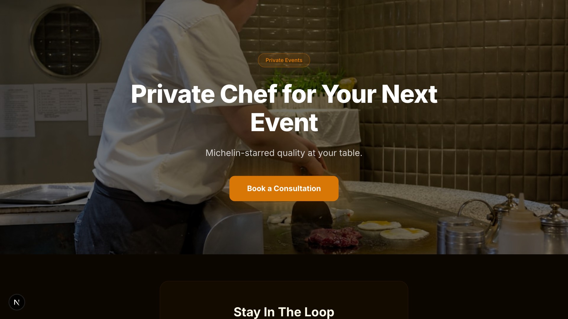 Artisan — Chef Studio template preview