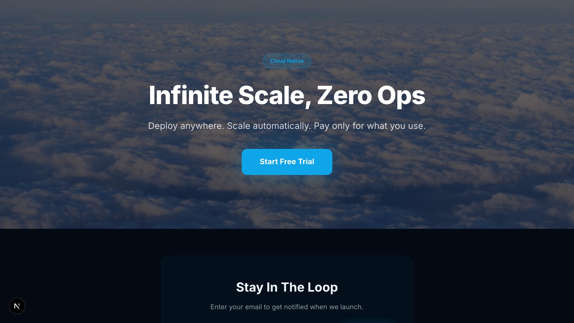 Nimbus — Cloud Platform template preview