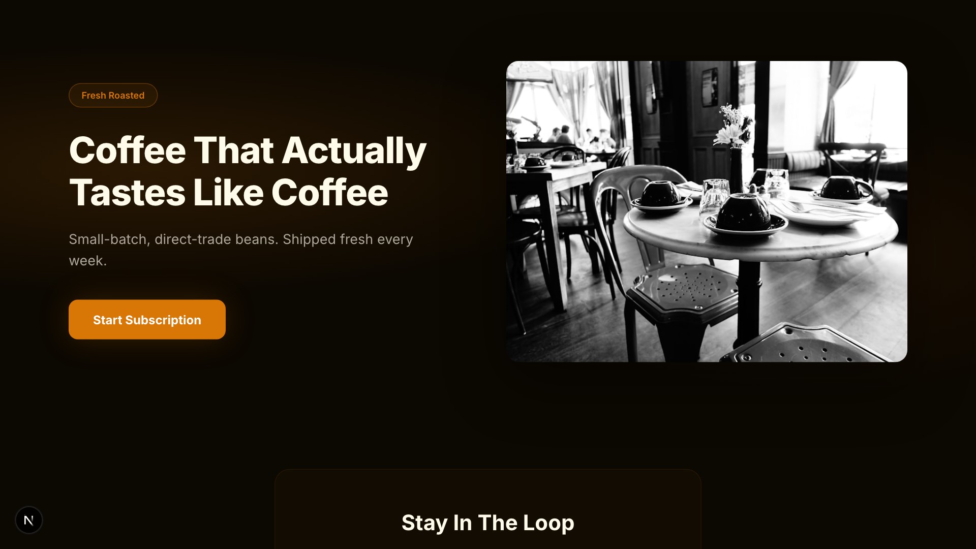 Brew — Coffee Brand template preview