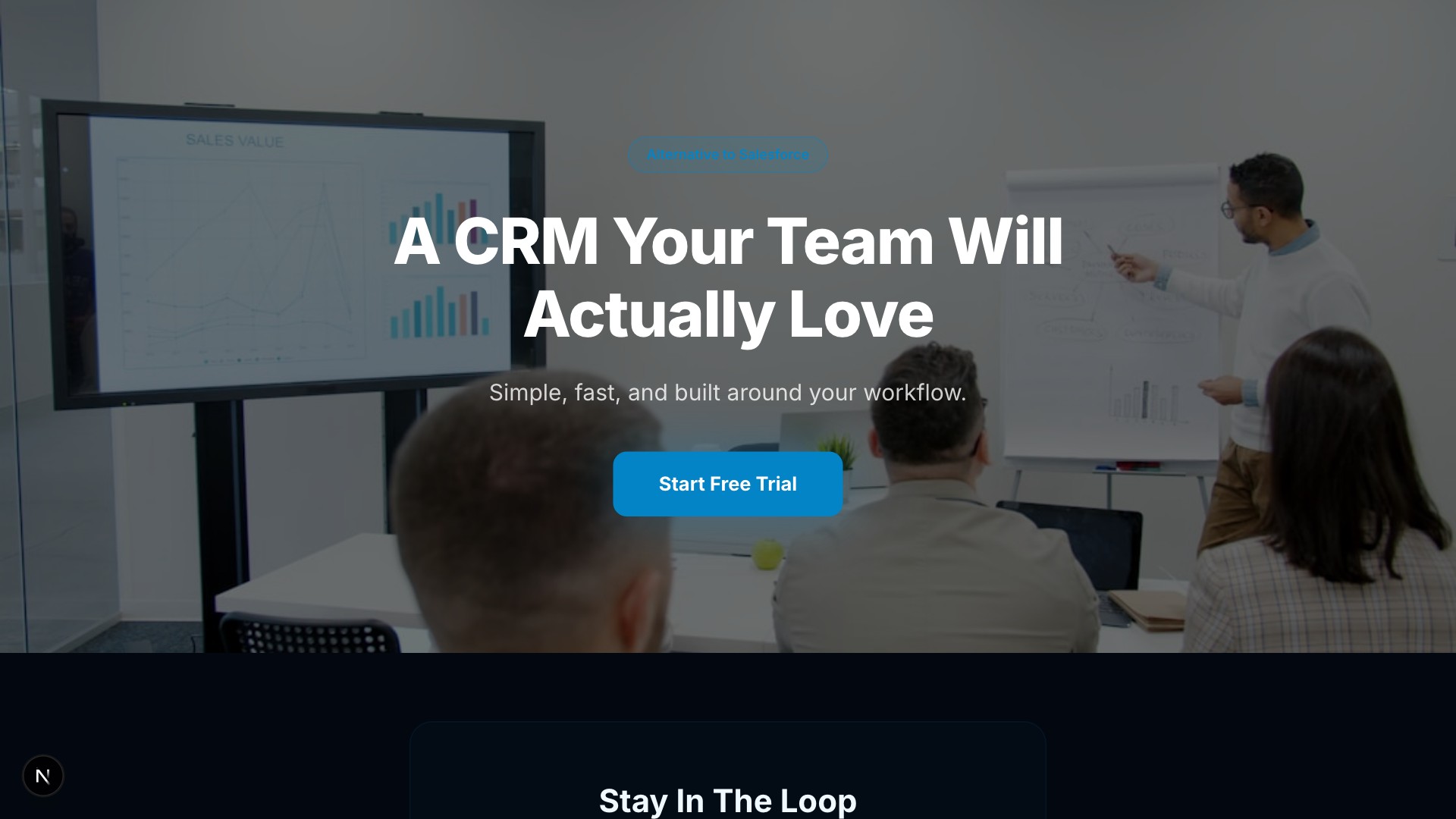 Relate — CRM Platform template preview