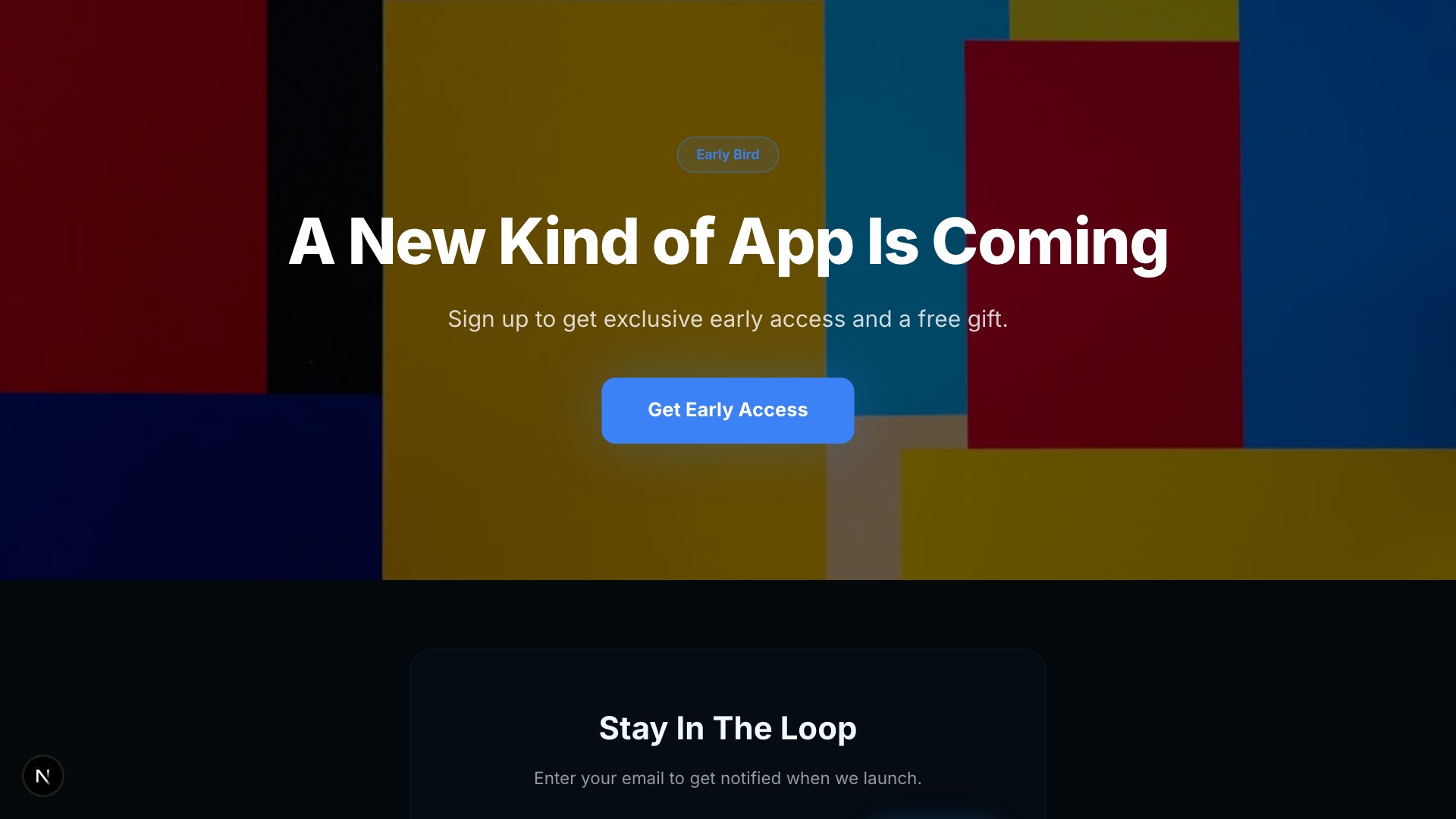Flow — Abstract Coming Soon template preview