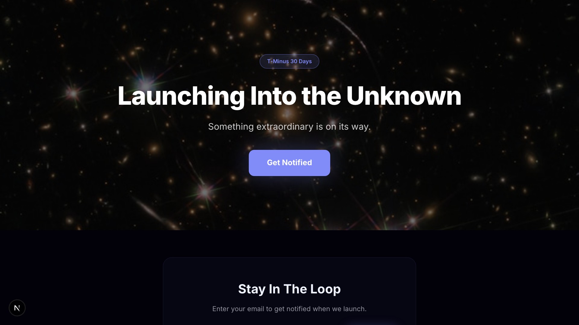 Cosmos — Space Theme template preview