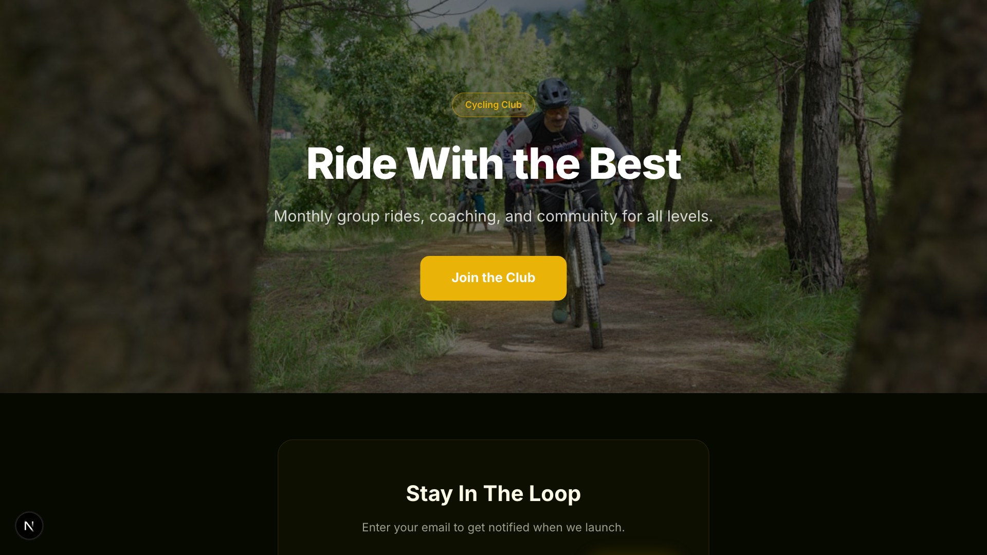 Pedal — Cycling Community template preview