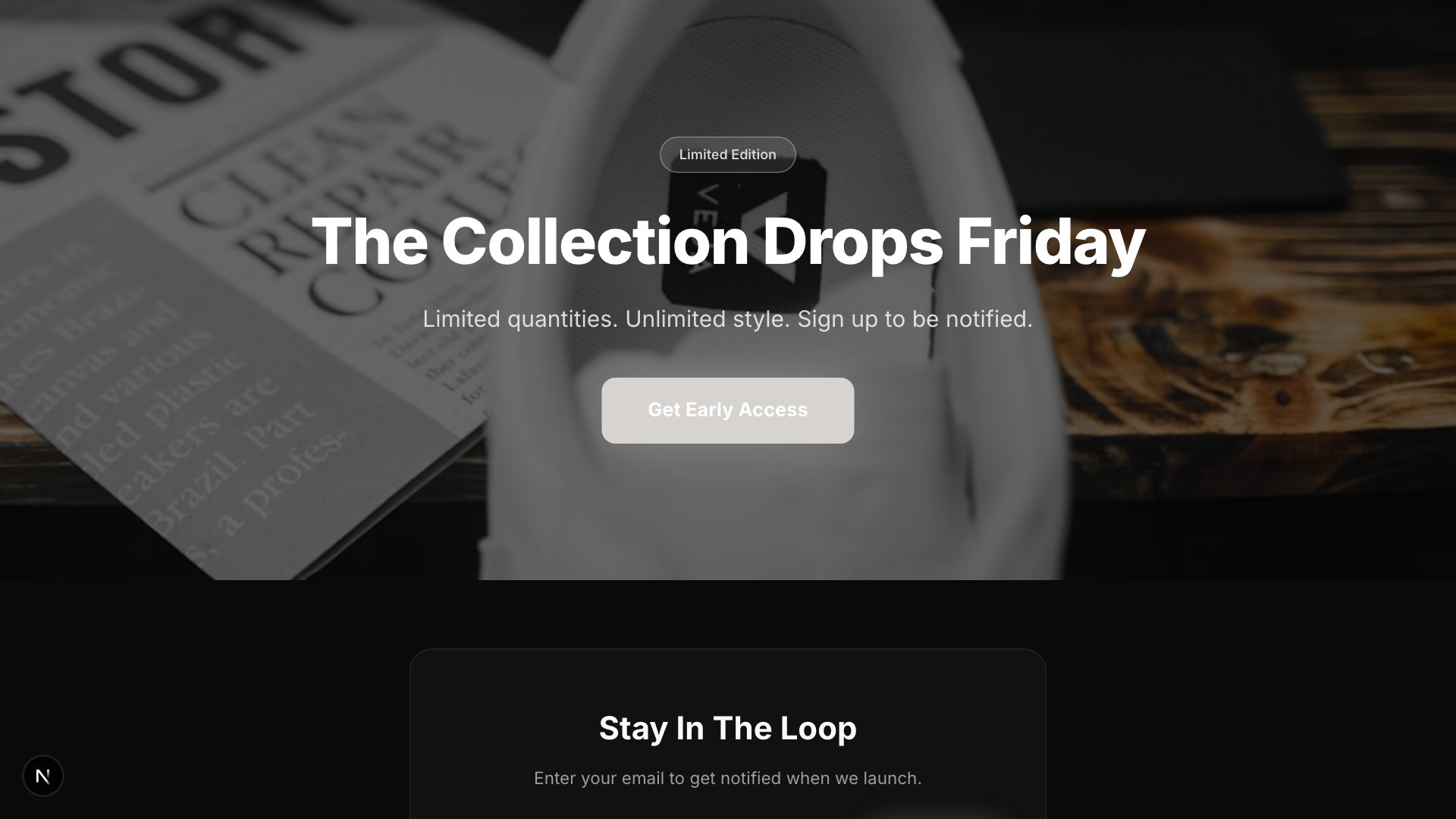 Edition — Fashion Drop template preview