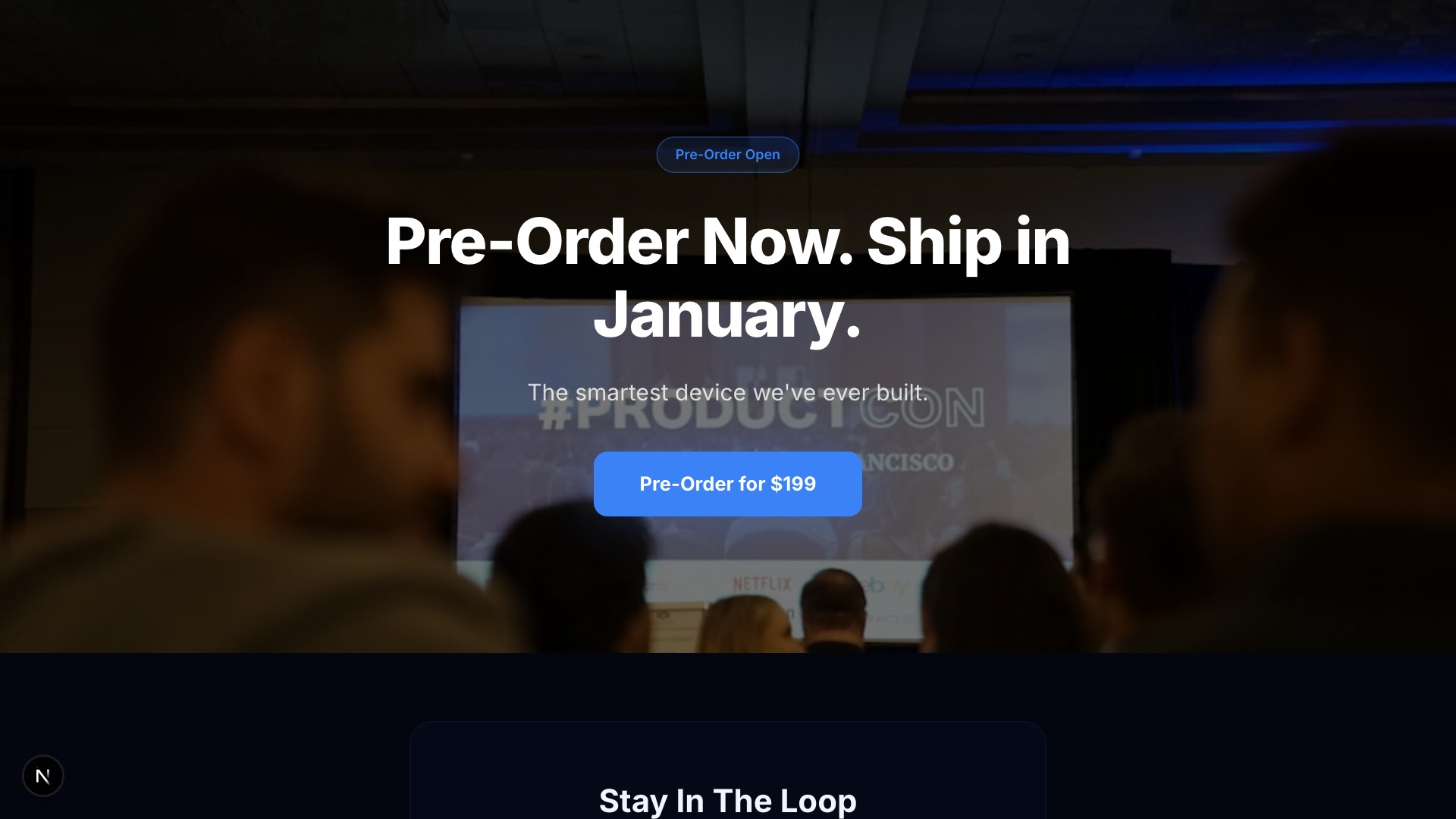 Gadget — Tech Product Drop template preview