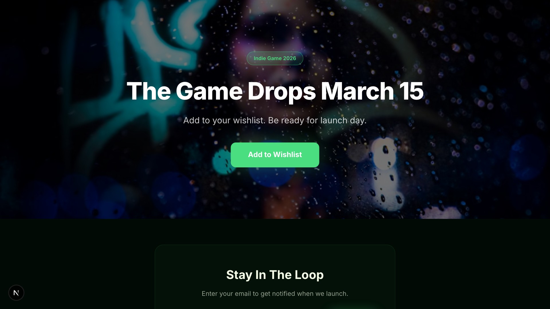 Arena — Game Launch template preview