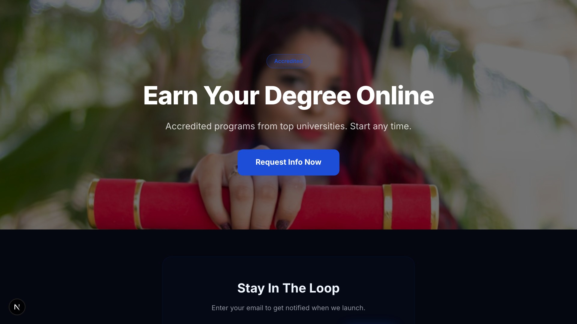 Scholar — Graduation Platform template preview