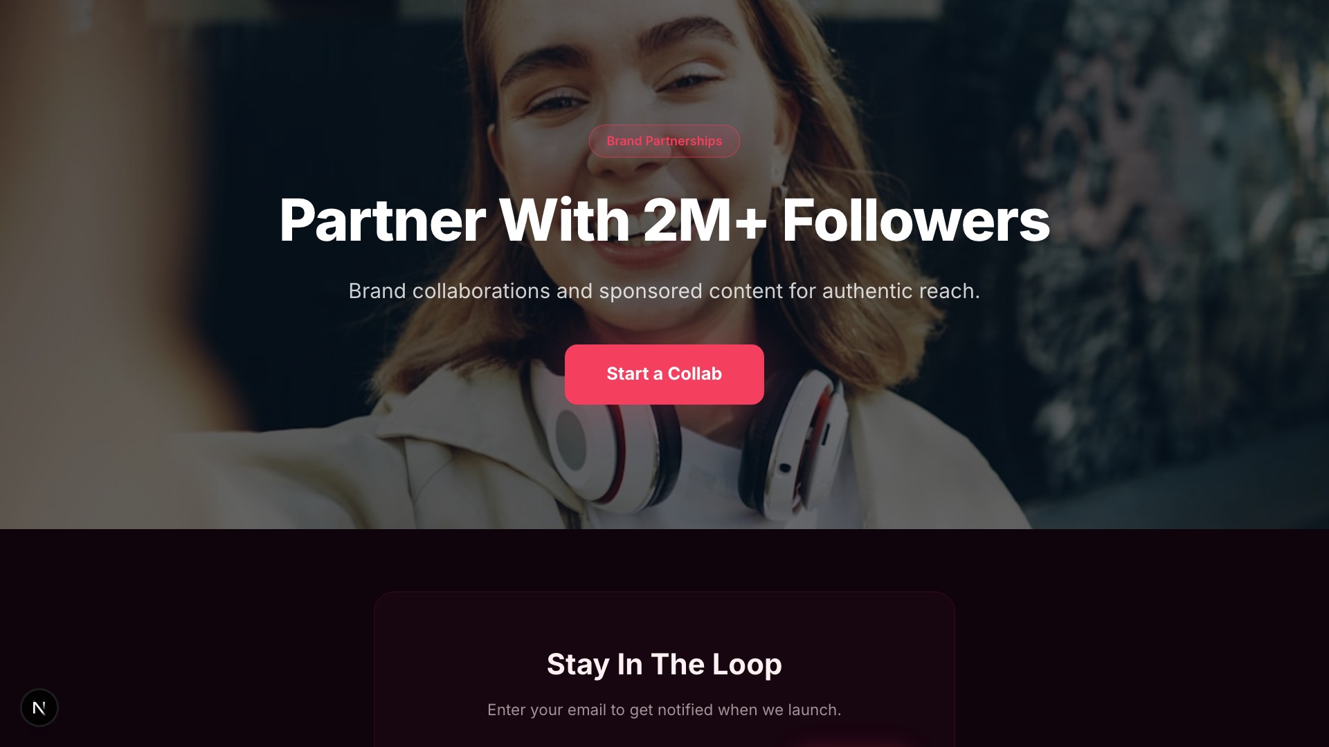 Creator — Influencer Brand template preview
