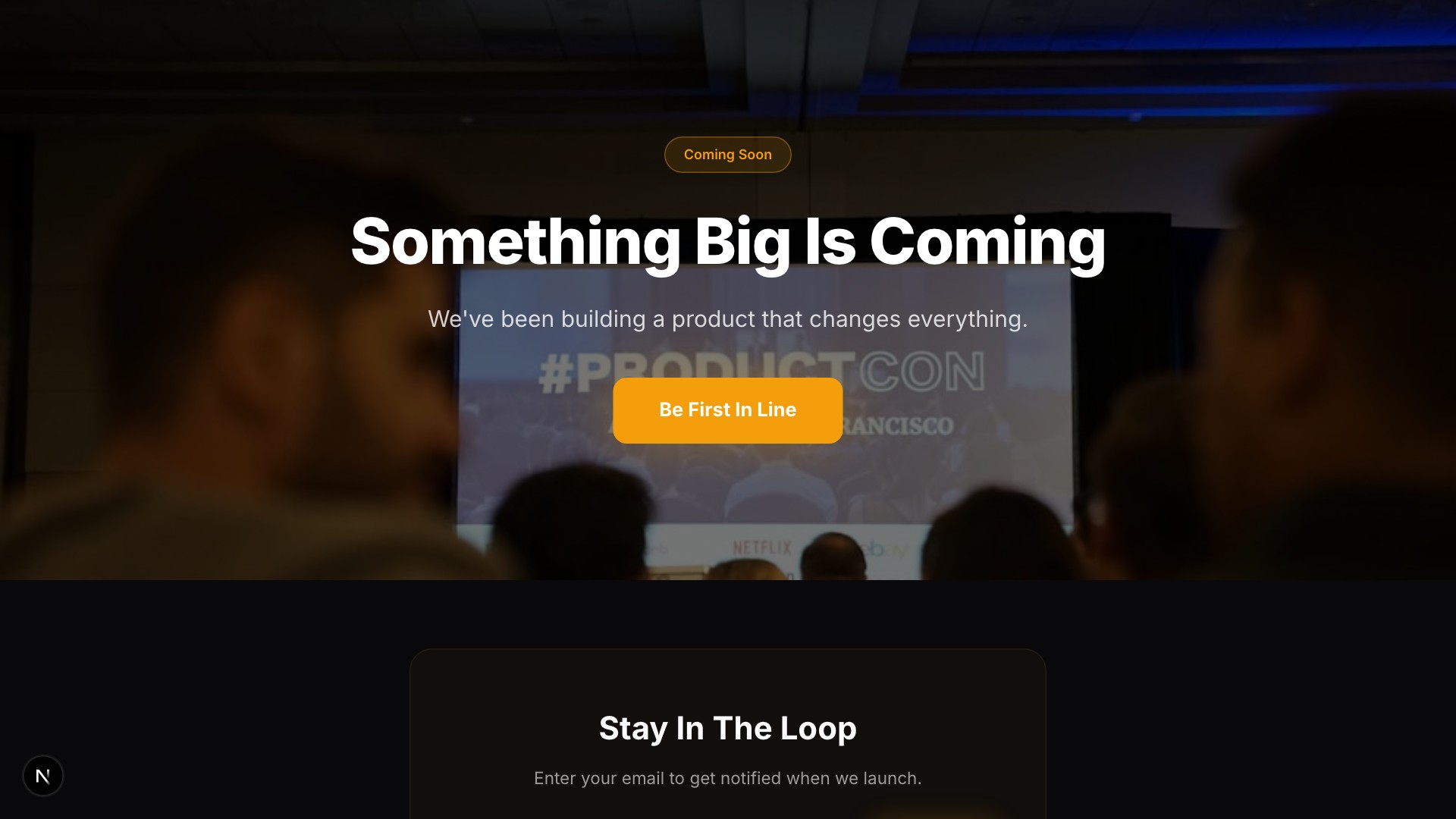 Launch — Product Dark template preview