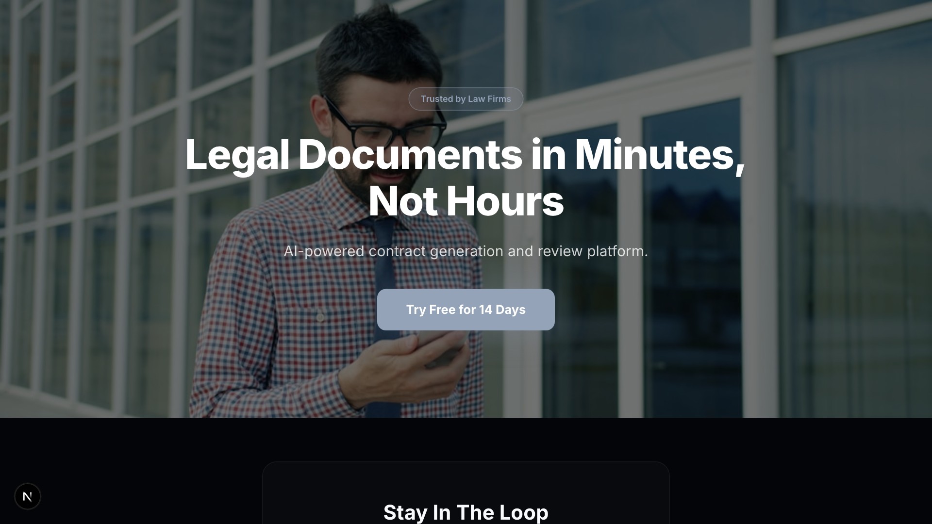 Clause — LegalTech SaaS template preview