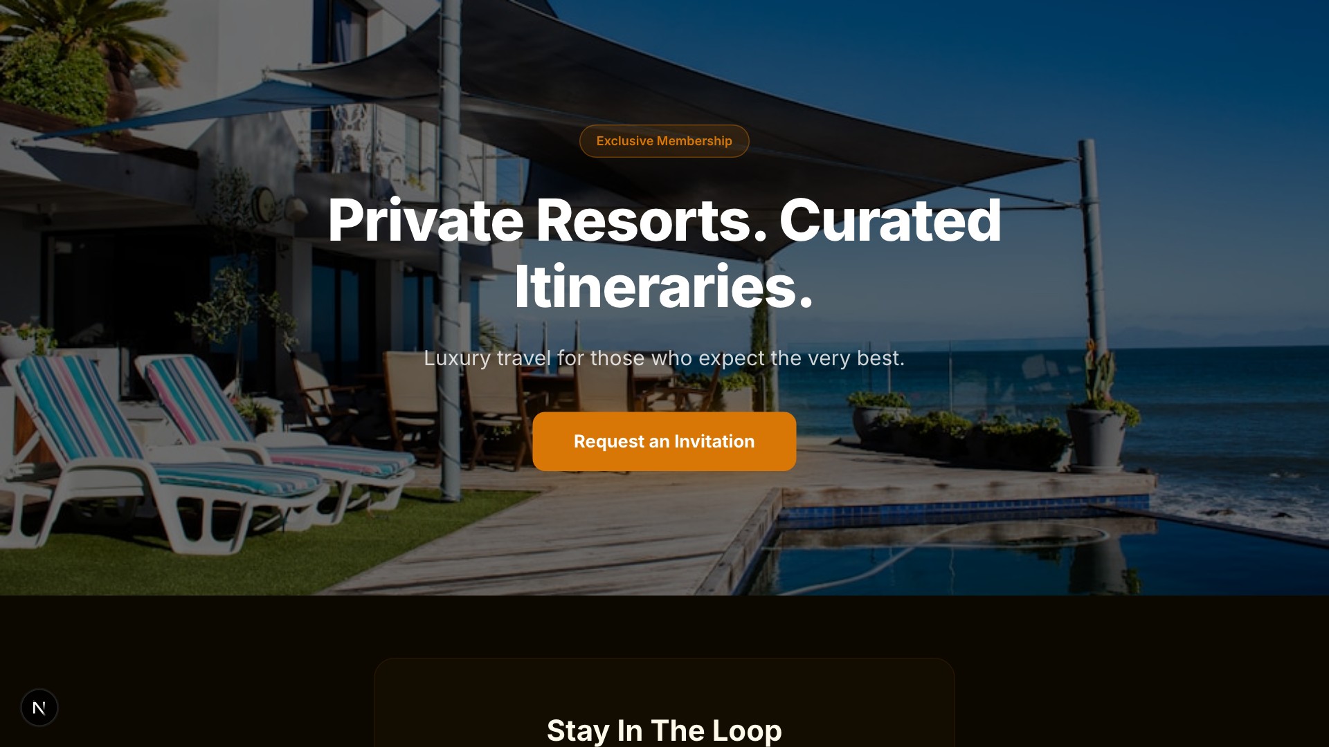 Prestige — Luxury Travel template preview