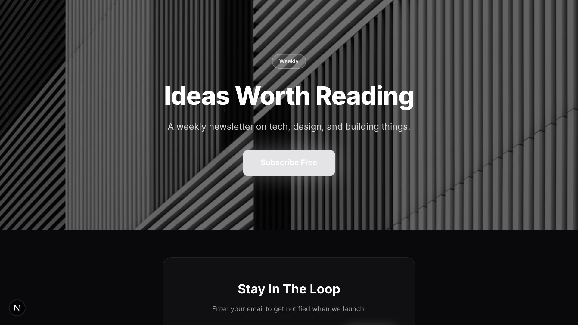 Dispatch — Newsletter template preview