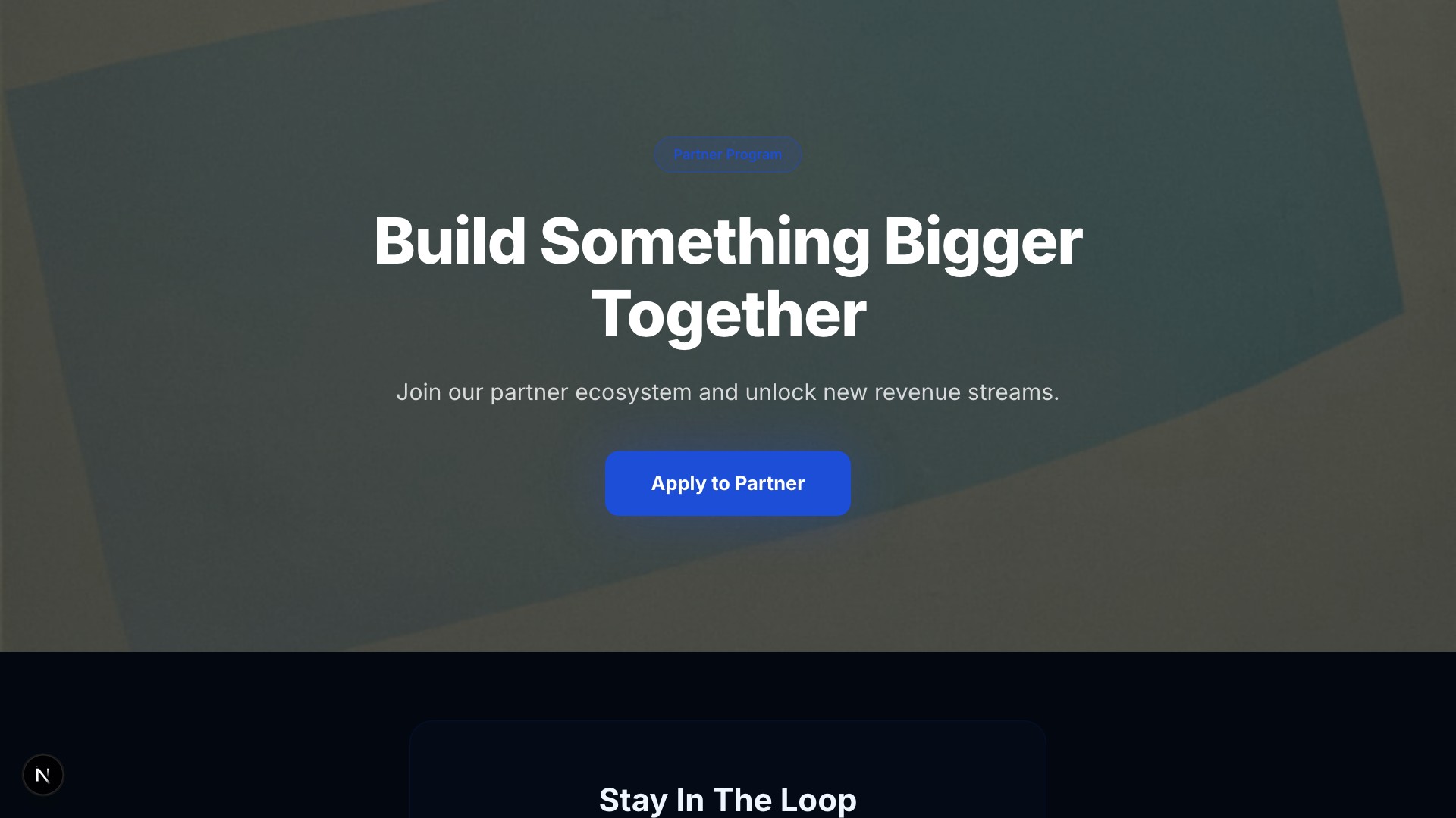 Alliance — B2B Partnerships template preview