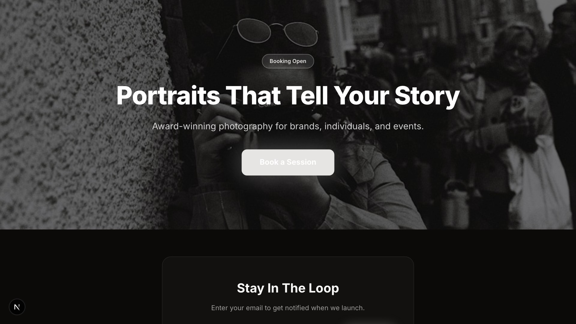 Frame — Photography Studio template preview