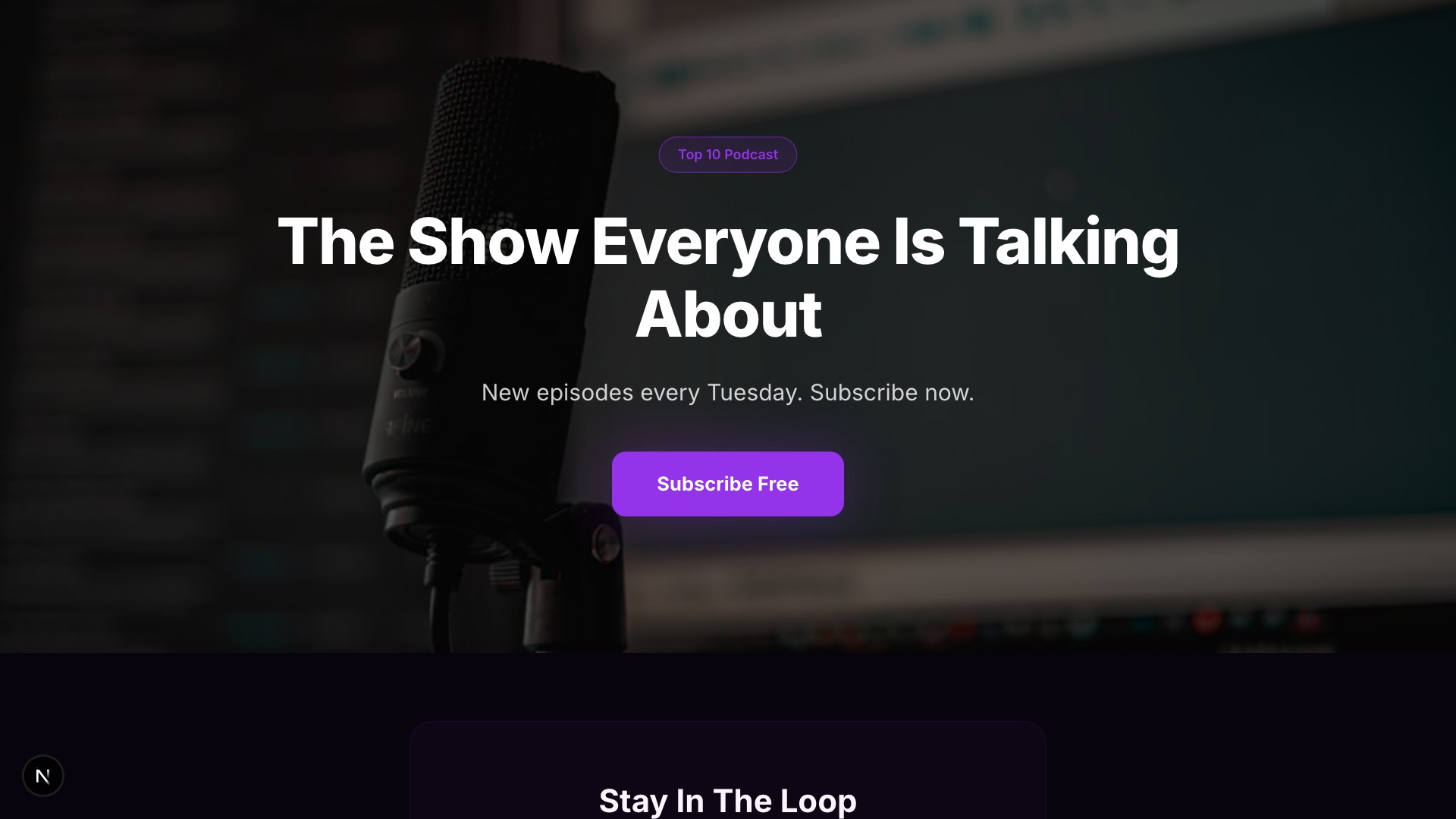 Waves — Podcast Launch template preview