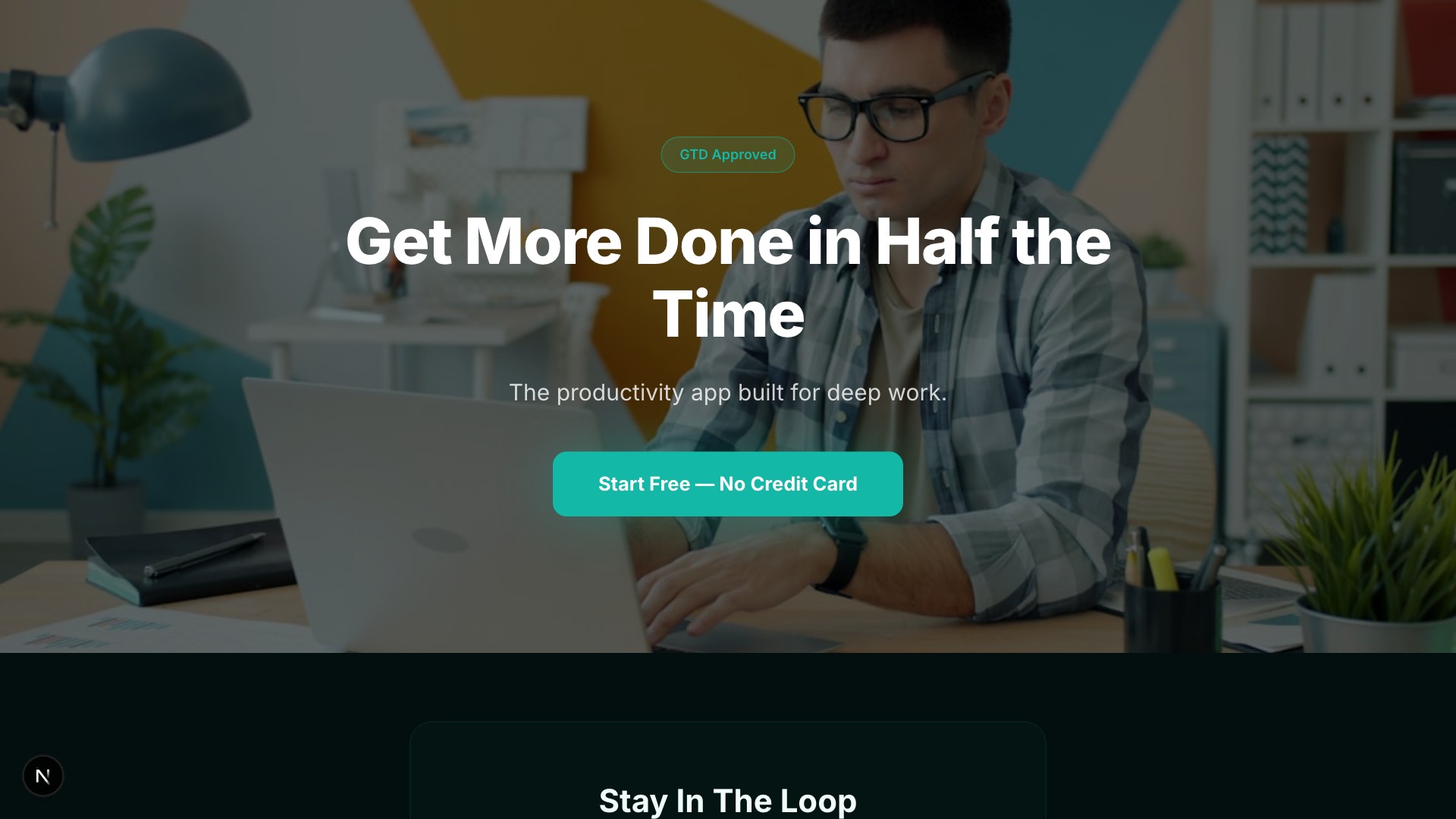 Flow — Productivity App template preview