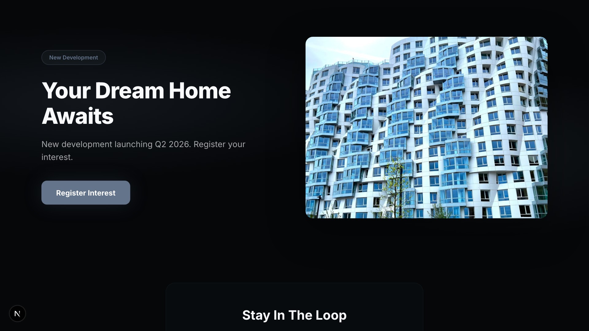 Prestige — Modern Homes template preview