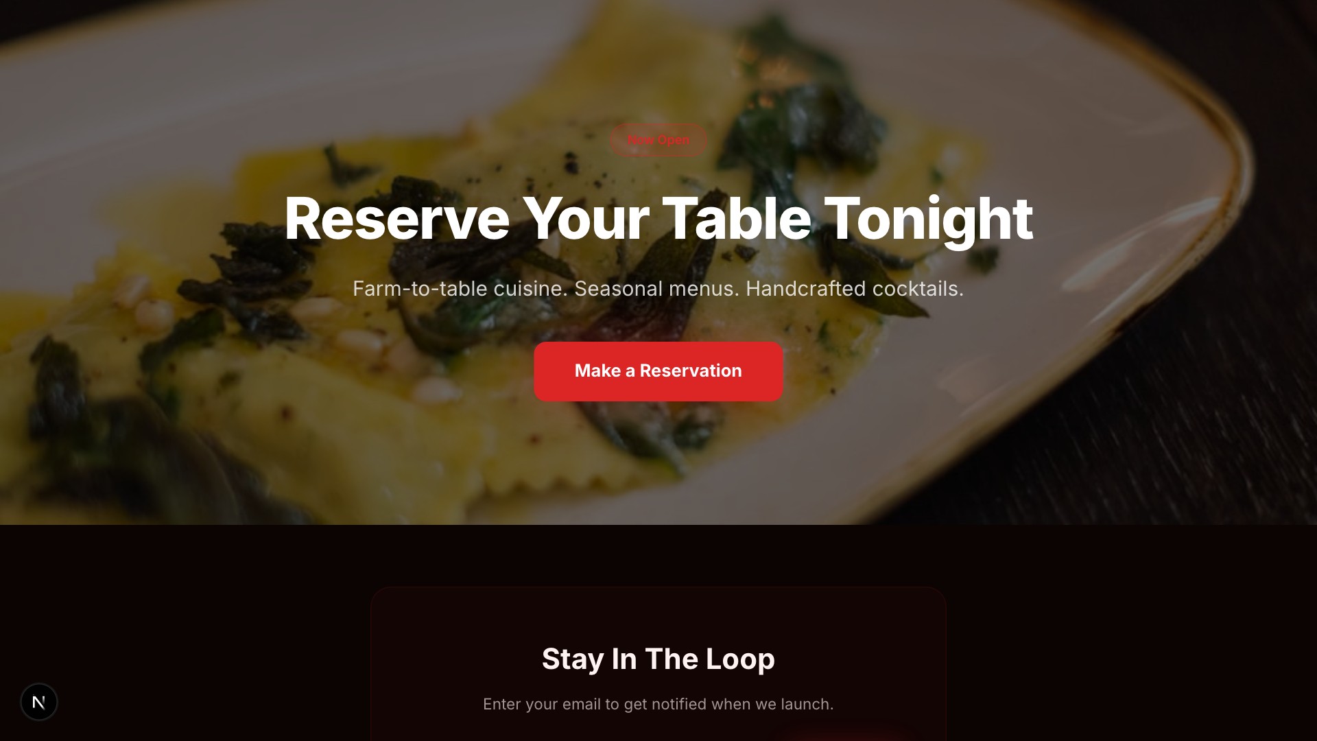 Saveur — Restaurant template preview