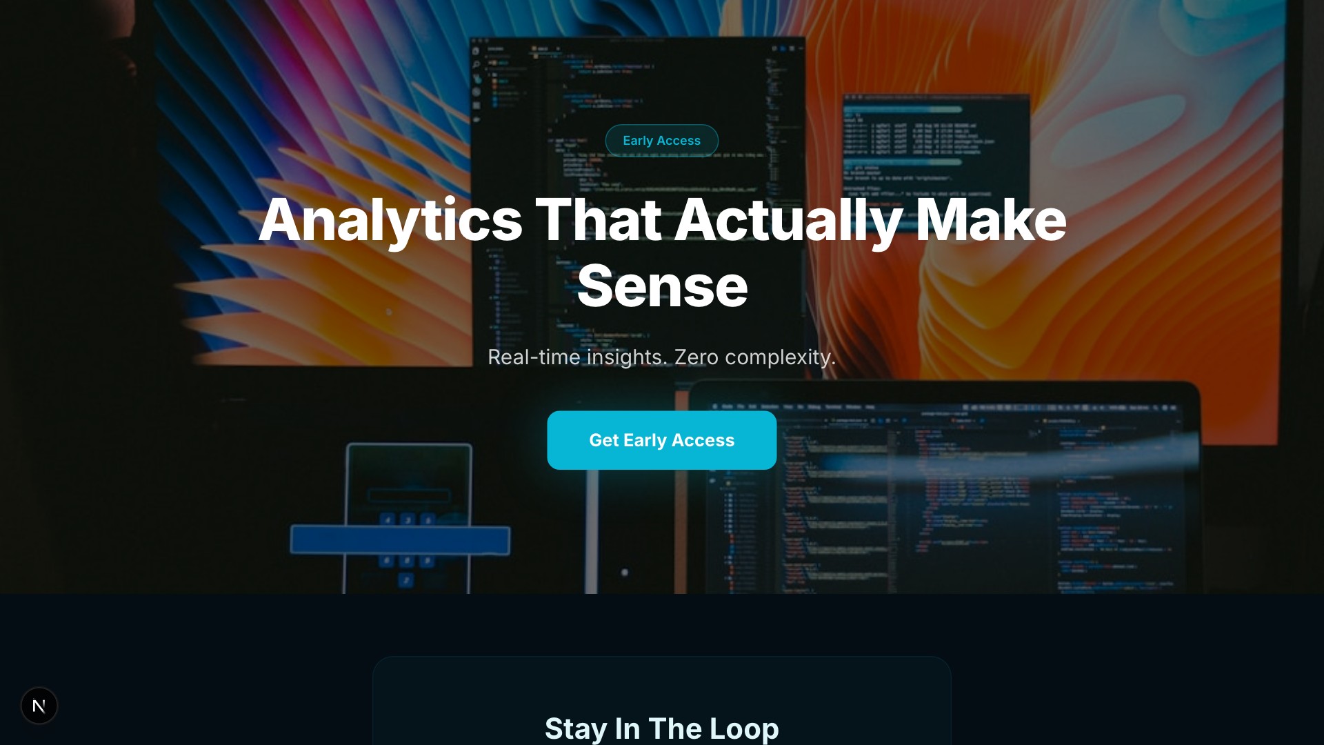 Pulse — Analytics SaaS template preview
