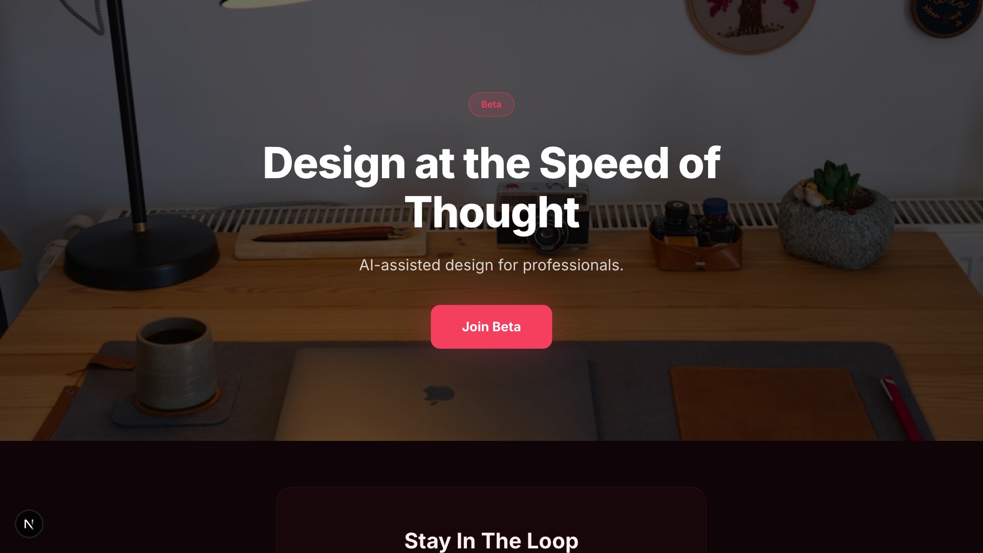 Radiant — Design SaaS template preview