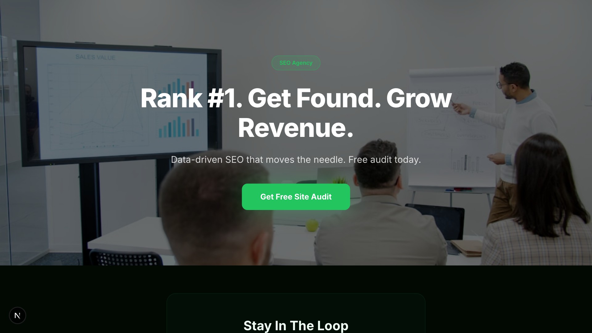 Rank — SEO Agency template preview