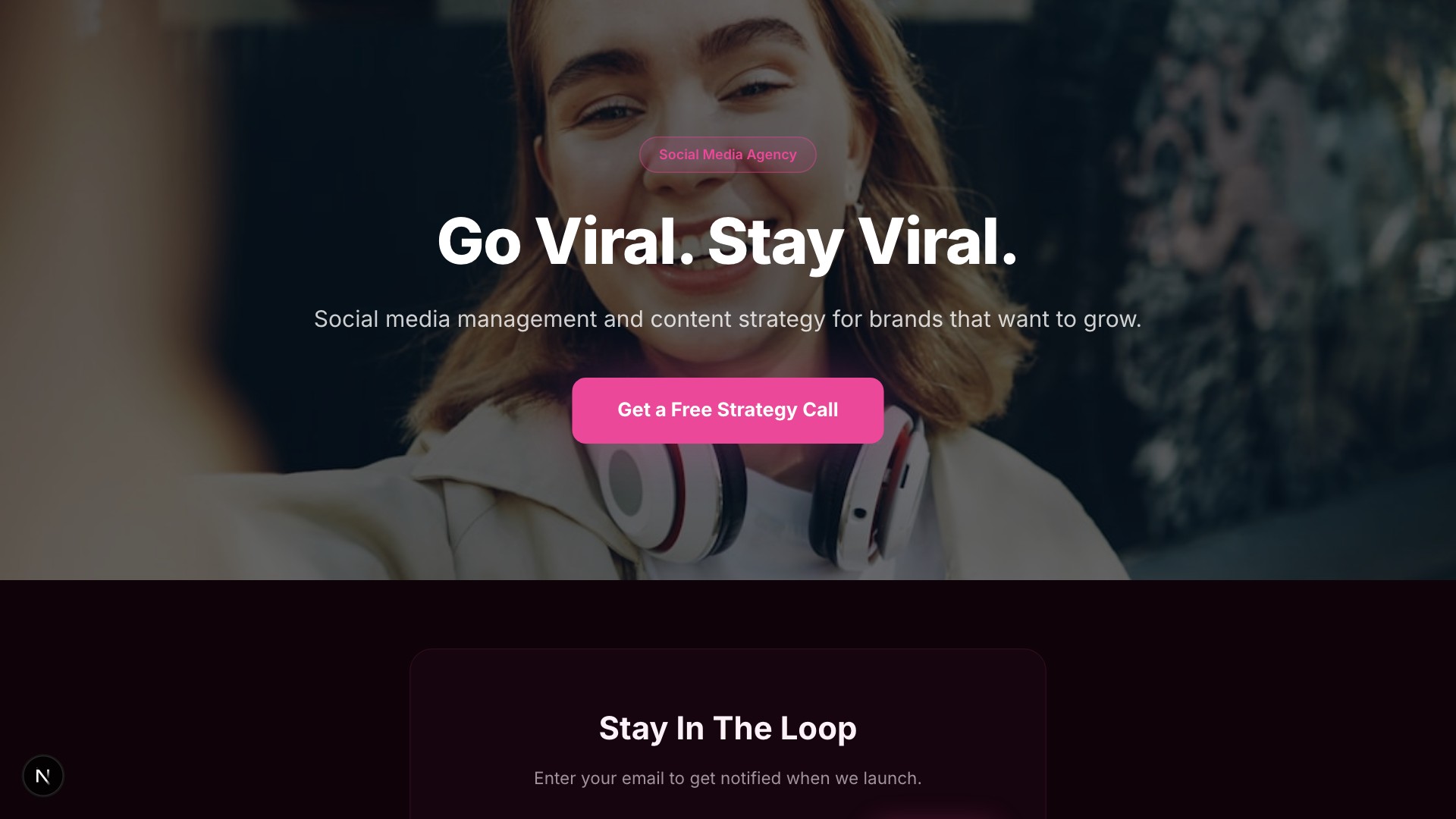 Viral — Social Media Agency template preview