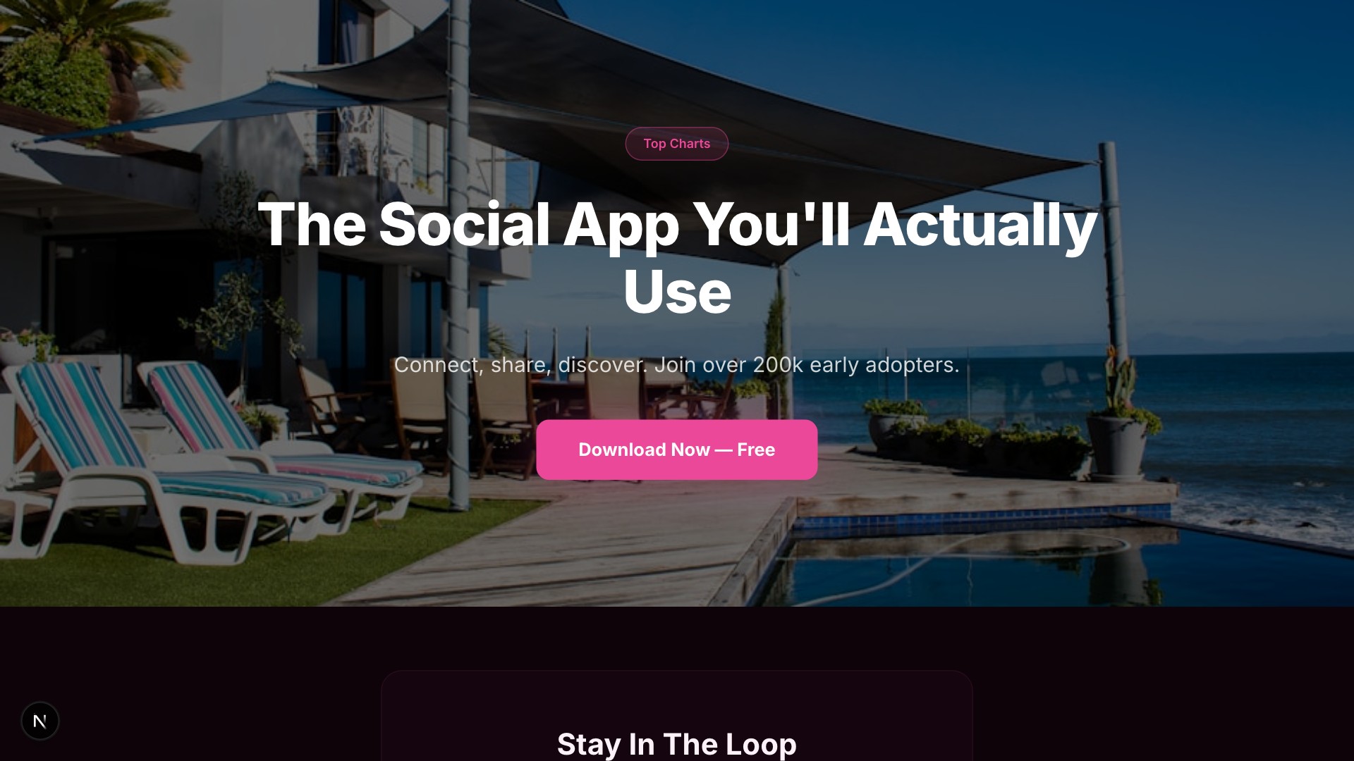 Spark — Consumer App template preview