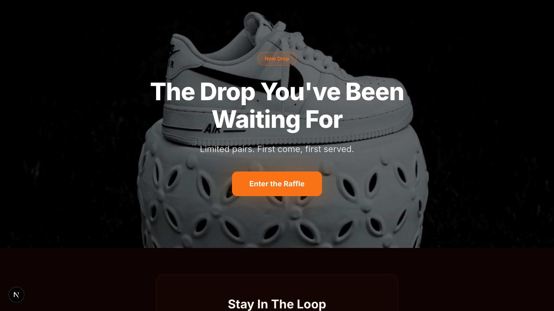 Drop — Streetwear Brand template preview