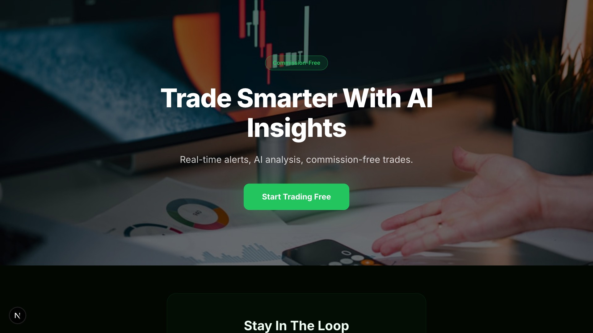 Trader — Stock Platform template preview