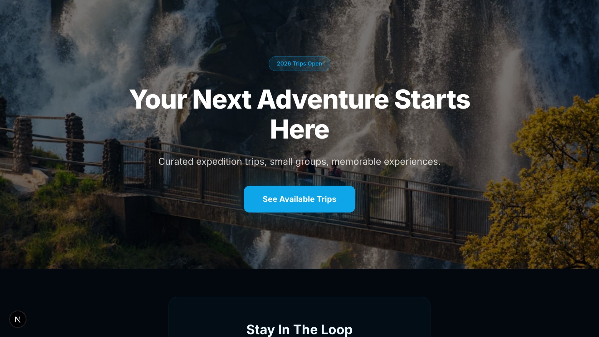 Wander — Travel Agency template preview