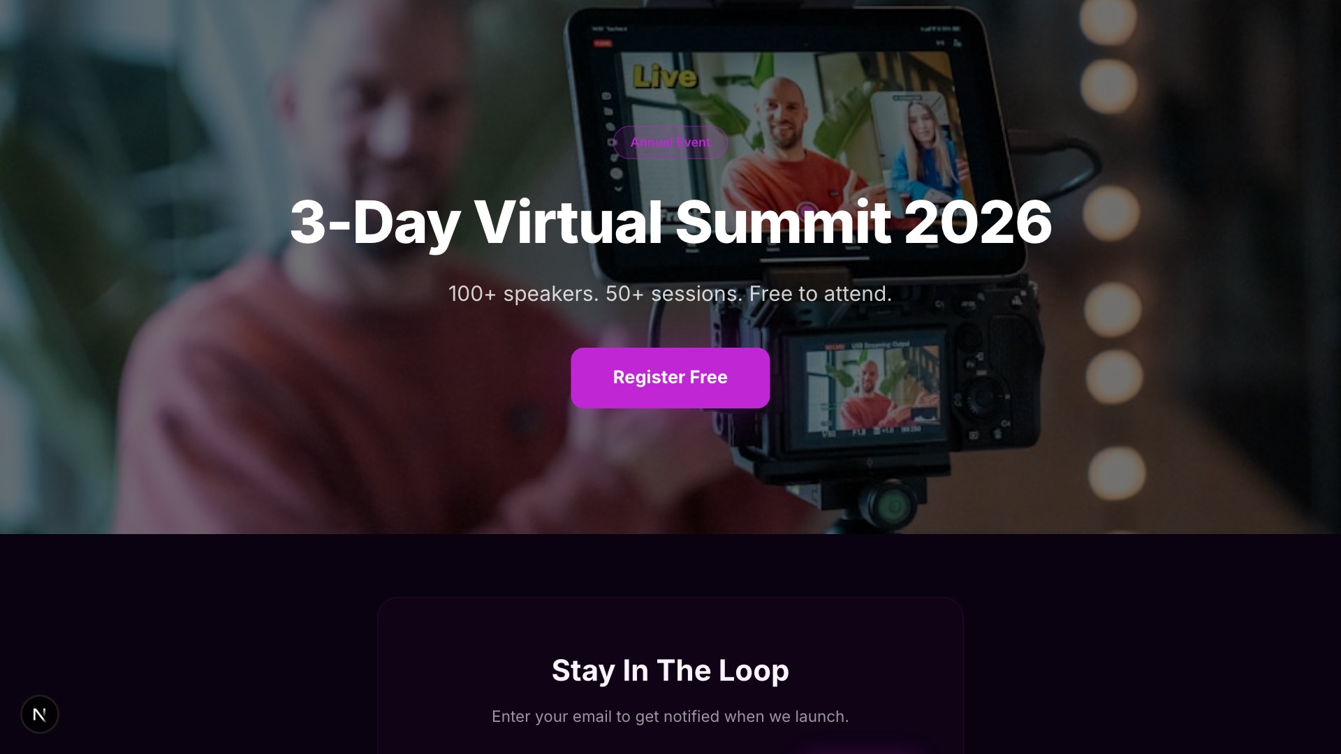 Connect — Virtual Summit template preview