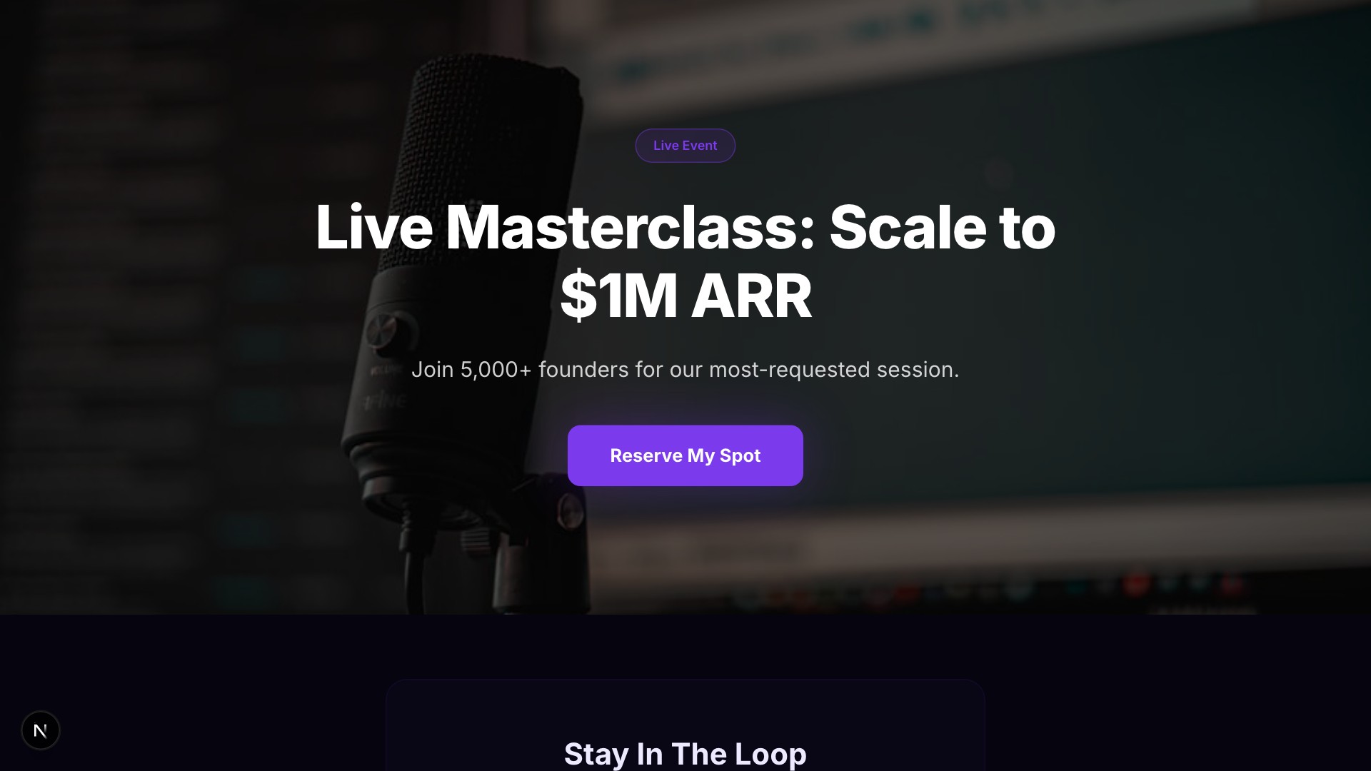 Summit — Webinar Dark template preview